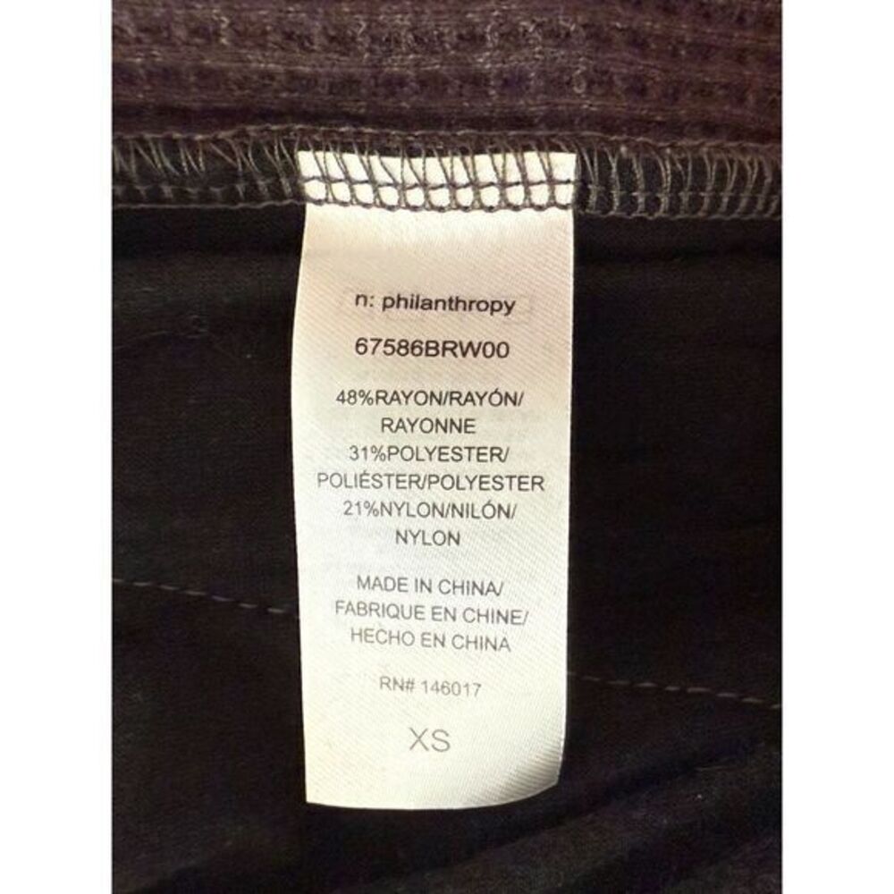 N Philanthropy Baywood Jumpsuit Extra Small Charcoal Gray‎ Waffle Knit Comfort - Picture 8 of 9